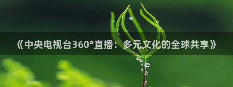 919体育直播平台：《中央电视台360°直播：多元文化的全球共享》